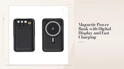 Magnetic Power Bank with Digital Display and Fast Charging by@Outfy